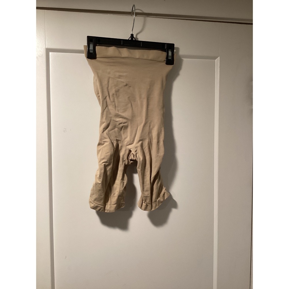 Skims Sculpting Short Mid Thigh Beige Shapewear High Waist Size L/G